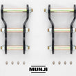 Munji SHACKLES - 2" EXTENDED GREASEABLE (ADDITIONAL 2" LIFT TO VEHICLE) (ISUZU/MAZDA 4JJ3)