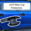 ISUZU D-MAX DOOR HANDLE CUP PROTECTION COVERS to suit 2021-2025