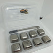 STAINLESS STEEL ICE CUBE KIT - Set of 8 Reusable Chilling Stones
