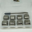 STAINLESS STEEL ICE CUBE KIT - Set of 8 Reusable Chilling Stones