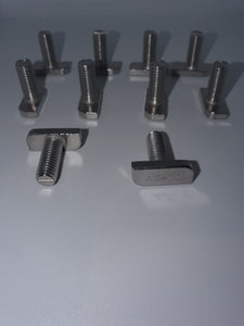 M8 T-Slot Bolts (Stainless Steel)