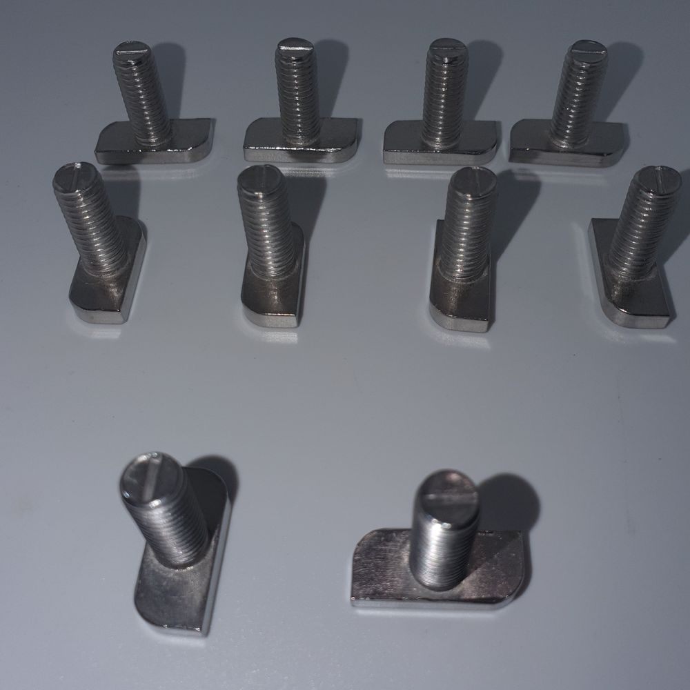Yeepeo Sleufmoeren, 50 stuks, M6, serie 2020, M5, T-moer type B, koolstofstaal, T-groefsteen en binnenzeskantschroef, connectorset voor extrusiesleuf van aluminium Yeepeo Sleufmoeren, 50 stuks, M6, serie 2020, M5, T-moer type B, koolstofstaal, T-groefsteen en binnenzeskantschroef, connectorset voor extrusiesleuf van aluminium