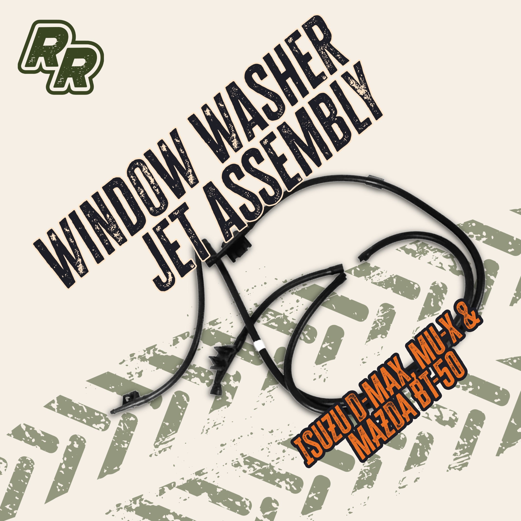 Windscreen Washer Jet Assembly (Bonnet Mounted) ISUZU D-MAX, MU-X & MAZDA BT-50