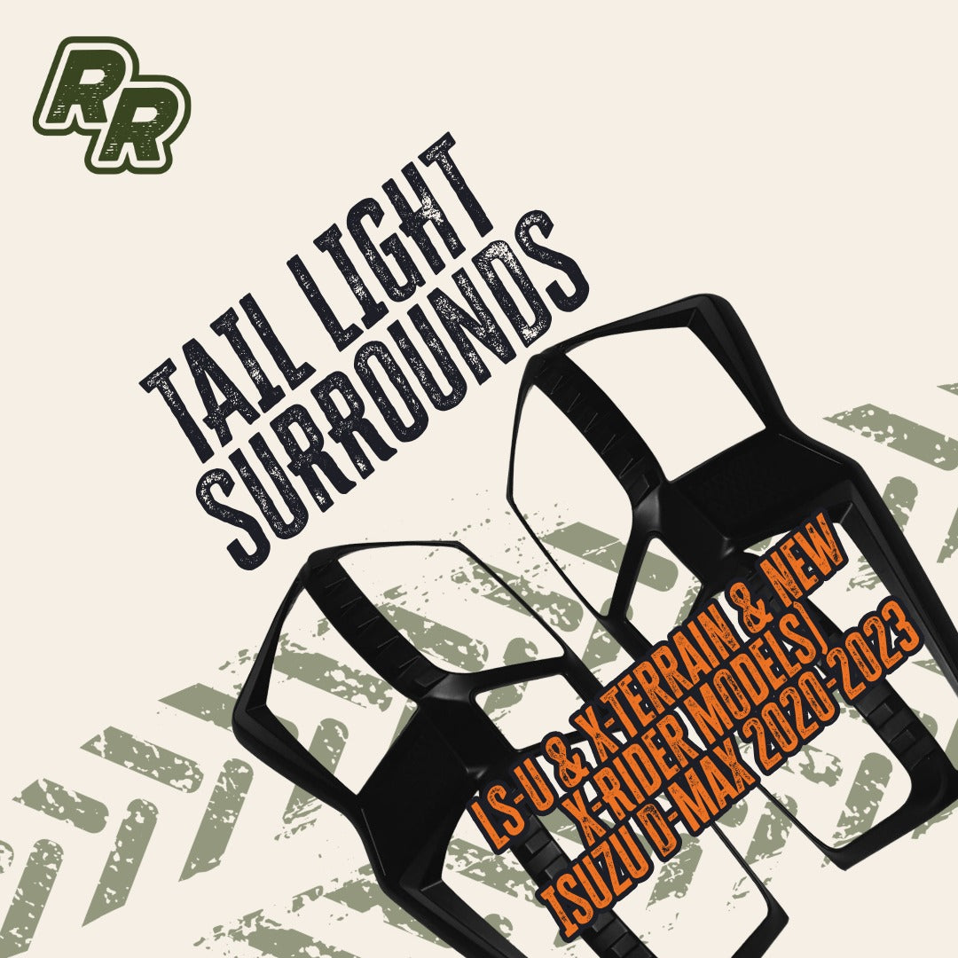 TAIL LIGHT SURROUNDS (LS-U & X-Terrain & new X-Rider models) to suit 08/2020-2023 Isuzu D-Max