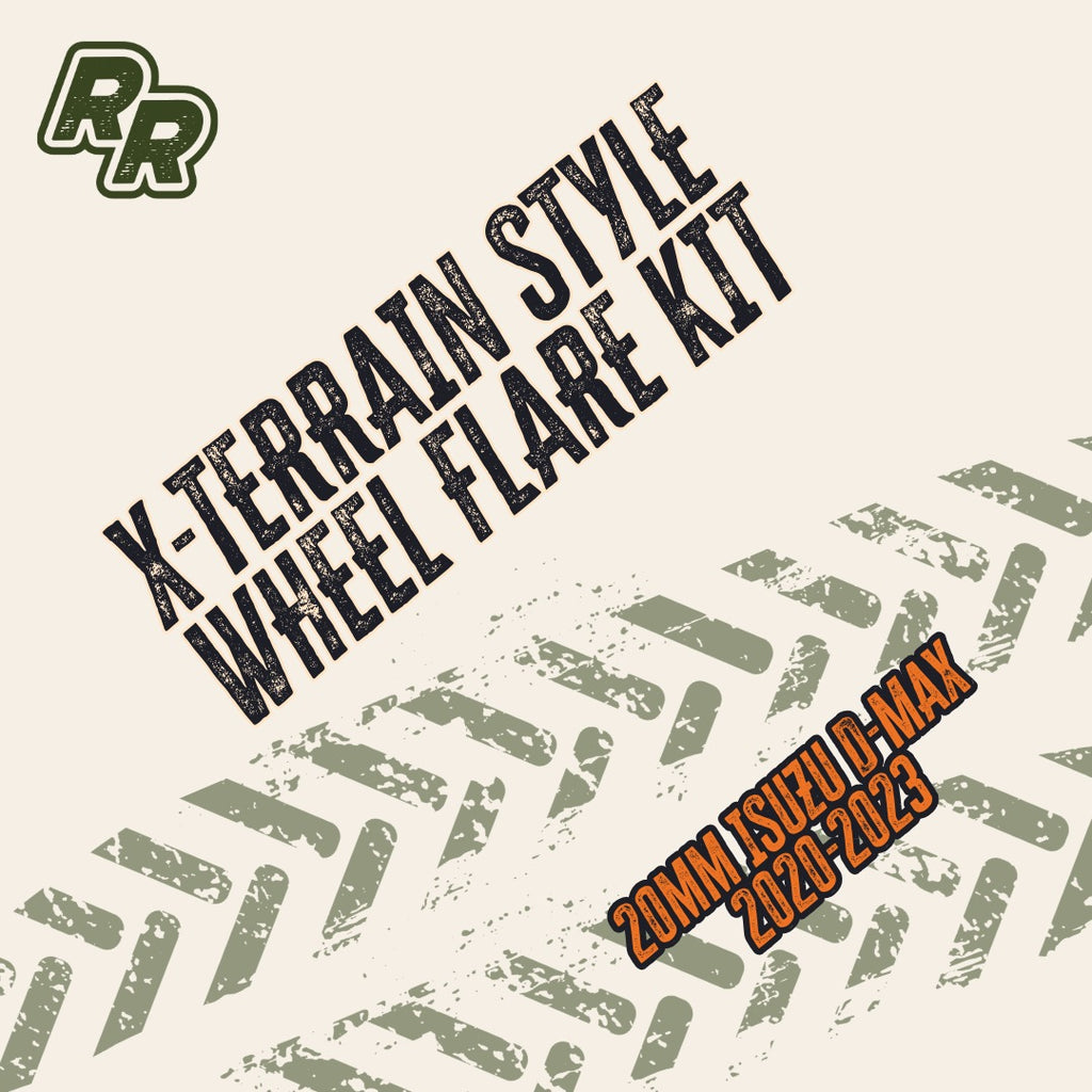 20mm ISUZU D-MAX 2020-2023 X-TERRAIN STYLE WHEEL FLARE KIT