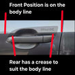 ISUZU Mu-X DOOR HANDLE CUP PROTECTION COVERS to suit 2021-2025