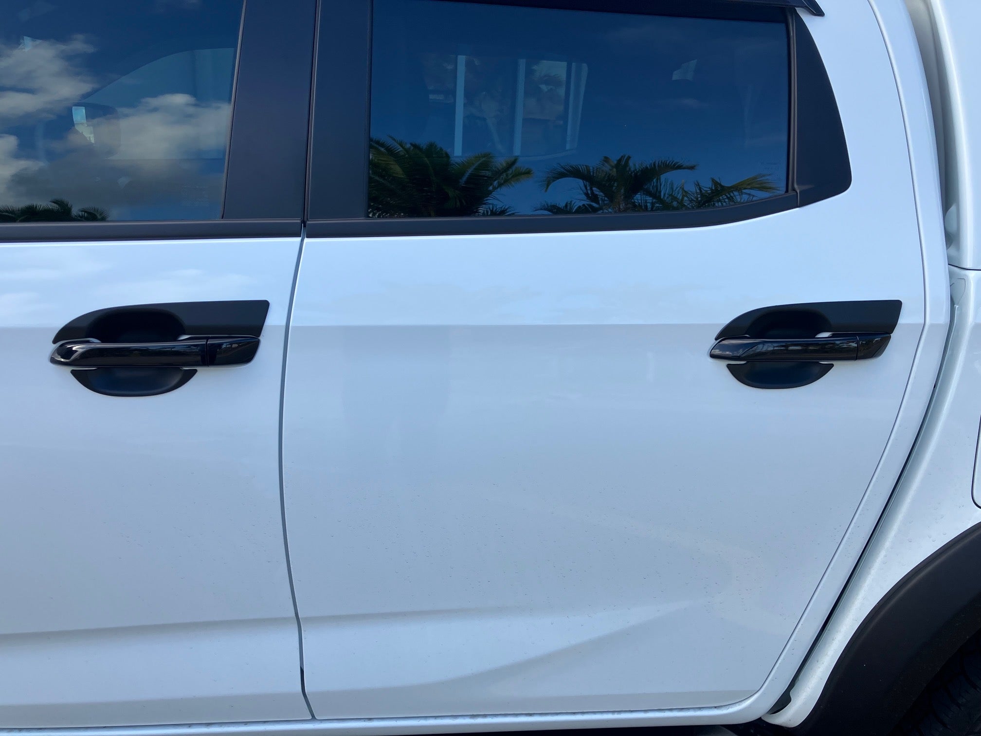 ISUZU D-MAX DOOR HANDLE CUP PROTECTION COVERS to suit 2021-2026