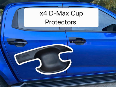 ISUZU D-MAX DOOR HANDLE CUP PROTECTION COVERS to suit 2021-2025