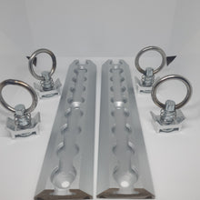Load image into Gallery viewer, 23cm Aluminium Anchor Tracks &amp; Tie Down Rings