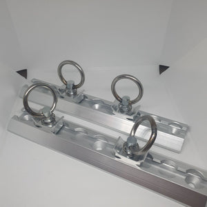 23cm Aluminium Anchor Tracks & Tie Down Rings