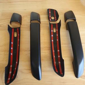 DOOR HANDLE COVERS to suit - 2021-2025 Isuzu D-Max, Isuzu Mu-X & Mazda BT-50  (KEYLESS ENTRY SENSOR HOLES)