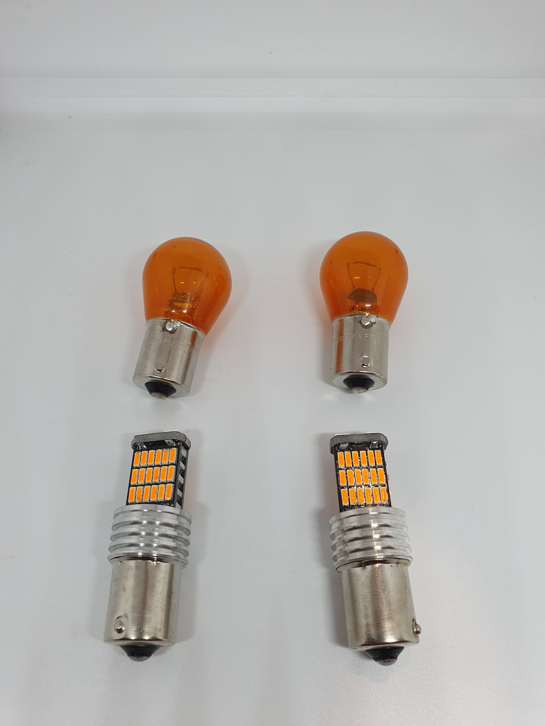 INDICATOR LED (Yellow) 2pcs (PAIR) BAU15S