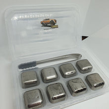 Load image into Gallery viewer, STAINLESS STEEL ICE CUBE KIT 8PCS Reusable Chilling stones