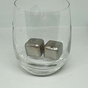 STAINLESS STEEL ICE CUBE KIT - Set of 8 Reusable Chilling Stones