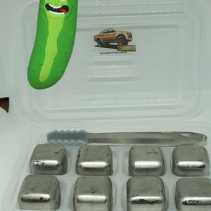 STAINLESS STEEL ICE CUBE KIT - Set of 8 Reusable Chilling Stones