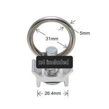 Load image into Gallery viewer, Aluminium Anchor Tracks &amp; Tie Down Rings