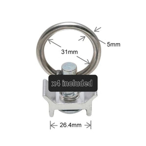 Aluminium Anchor Tracks & Tie Down Rings